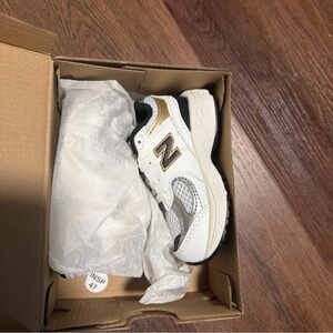 New Balance 2002R White Black Gold IC2002PS Toddler TD Infant Shoes Size 5